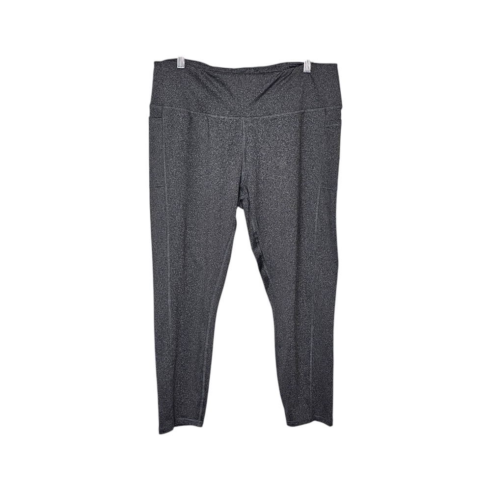 Game Time Women's Gray Leggings Size 1X Activewear
